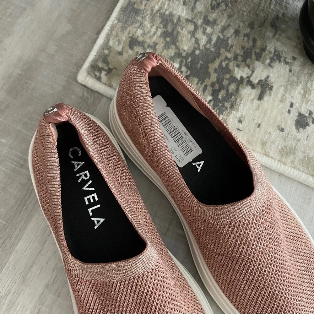 Carvela Campaign Stretch Pink Slip-On Sneakers